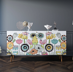 Комод "Berber" с ящиками арт BB14/Print_03