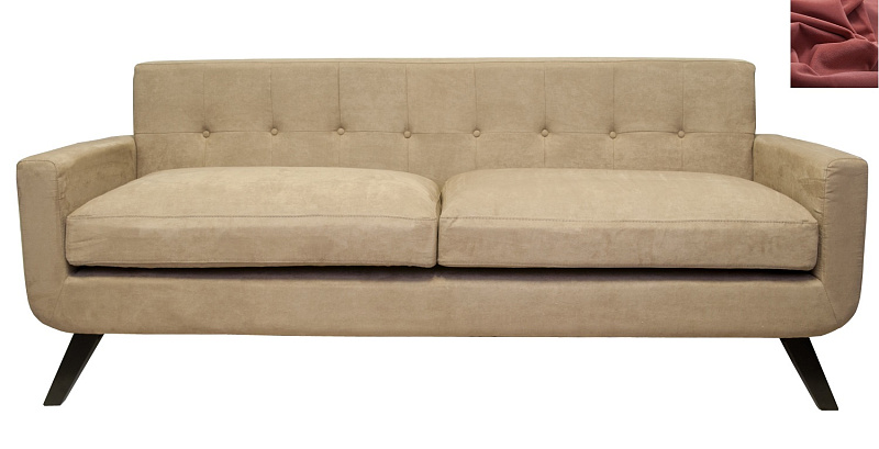 Диван скандинавский на ножках Uter красный