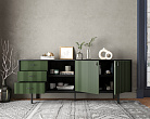 Комод с дверками и нишей "Emerson" арт EM15/green/L №1