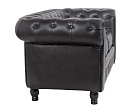 Диван из черной кожи Chesterfield Black Leather 2S №2