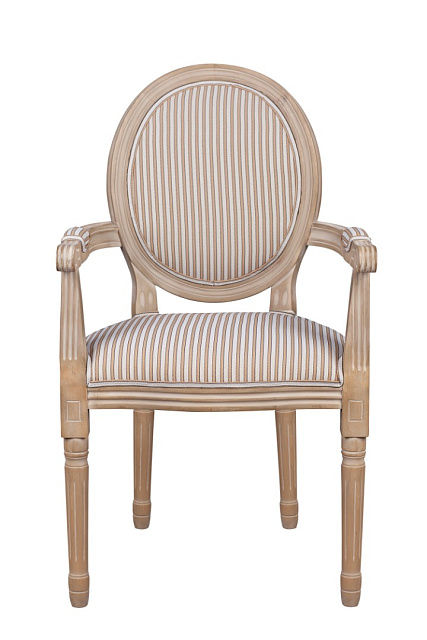 Мягкий стул с подлокотниками Volker Arm Orange Pinstripe в Краснодаре Мягкий стул с подлокотниками Volker Arm Orange Pinstripe