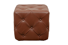 Дизайнерский пуф Amrit Light Brown Leather в Краснодаре