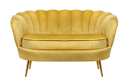 Дизайнерский двухместный диван Pearl Double Yellow в Краснодаре