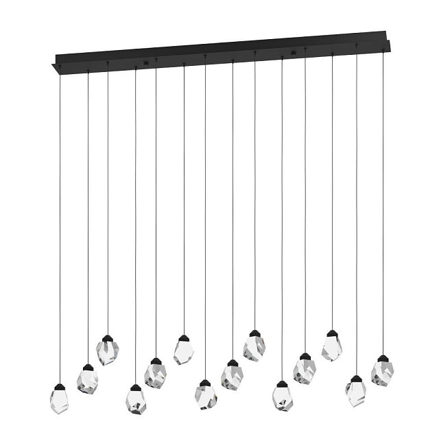 390414 Светодиодный подвес SINDICAT, 14X3W(LED) ,3000K, 4900lm, сталь, черный, прозрачный в Краснодаре 390414 Светодиодный подвес SINDICAT, 14X3W(LED) ,3000K, 4900lm, сталь, черный, прозрачный
