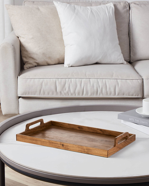 427169 Поднос декоративный COCHRANE, L510, B330, H65, дерево, натуральный