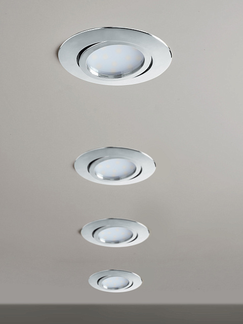 95848 Светодиодный встраиваемый светильник PINEDA регулир., 1х6W(LED), ?84, пластик, хром в Краснодаре 95848 Светодиодный встраиваемый светильник PINEDA регулир., 1х6W(LED), ?84, пластик, хром