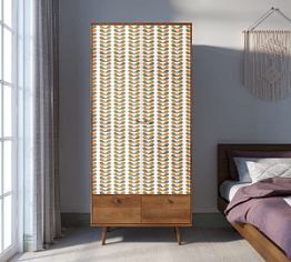 Шкаф двухстворчатый "Berber" принт 23 арт BB16/Print_23