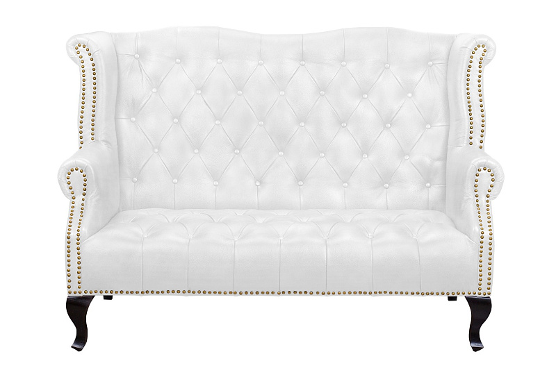 Кожаный дизайнерский диван лофт Royal Sofa White