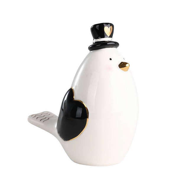 427923 Фигурка Птица LANDJUT L123, B77, H133 керамика, белый, черный, золотой в Краснодаре 427923 Фигурка Птица LANDJUT L123, B77, H133 керамика, белый, черный, золотой