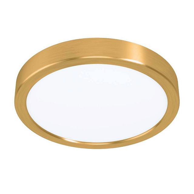 900181 Светильник настенно-потолочн FUEVA5, 17W(LED), сталь, латунь