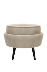 Пуф Pearl Adorn Taupe на черных ножках в Краснодаре