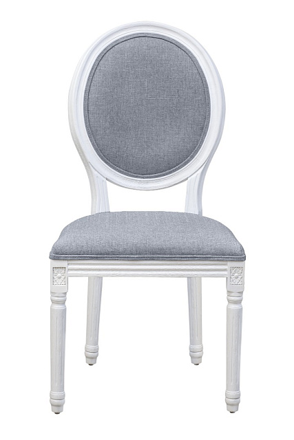 Стул с круглой спинкой Volker oak Grey and White