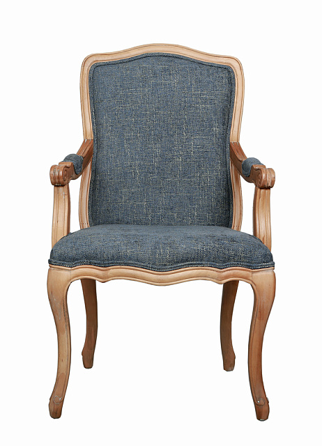 Мягкий стул с подлокотниками Wallis Blue