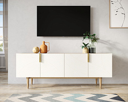 Комод под TV с четыремя дверками "Line" LN06/GR1/beige