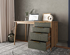 Стол рабочий "Line" одной тумбой R23/browngrey №1