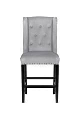 Дизайнерский полубарный стул Skipton Average Grey Velvet в Краснодаре