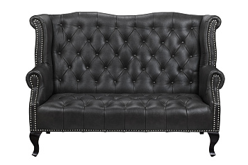 Кожаный дизайнерский диван Royal Sofa Black