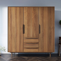 Шкаф в скандинавском стиле "Bruni" трехстворчатый арт BR27/3