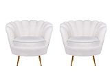 Комплект кресел ракушка Pearl White Boucle №0