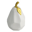 427002 Статуэтка Груша VALLEE, H160, ?100, керамика, белый, цвет латунь №0
