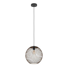 901868 Подвес ALMANZORA, 1X60W(E27), сталь, черный, медный