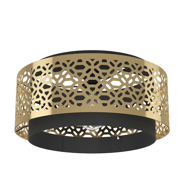 43979 Потолочный светильник SANDBACH, 1X40W (E27), ?420, сталь, черный, латунь в Краснодаре 43979 Потолочный светильник SANDBACH, 1X40W (E27), ?420, сталь, черный, латунь