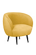 Мягкое кресло Benee Yellow на черных ножках №0