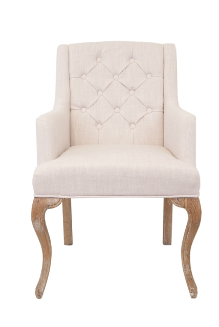 Мягкий стул с подлокотниками Deron White в Краснодаре Мягкий стул с подлокотниками Deron White