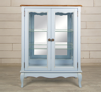 Шкаф "Leontina Blue" для посуды двустворчатый  арт ST9318B