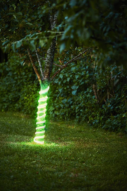 Уличная светодиодная лента FLATNEONLED, LED 480X0,2W, IP44, L5000, B15, H6, пластик, зеленый
