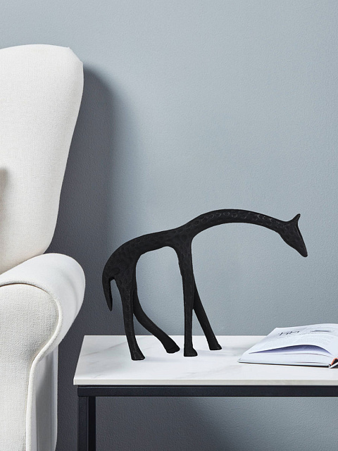 427032 Статуэтка Жираф SUZU, L165, B30, H115, алюминий, черный в Краснодаре 427032 Статуэтка Жираф SUZU, L165, B30, H115, алюминий, черный