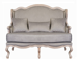 Двухместный дизайнерский диван Brody Double grey