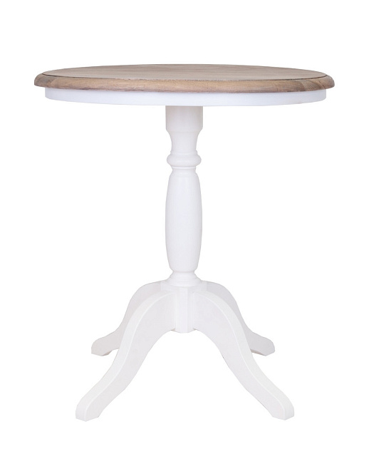 Журнальный столик круглый Valent White