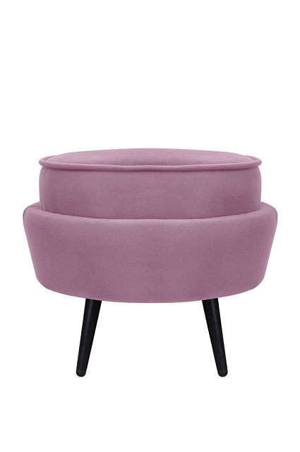 Пуф Pearl Adorn Pink на черных ножках в Краснодаре Пуф Pearl Adorn Pink на черных ножках