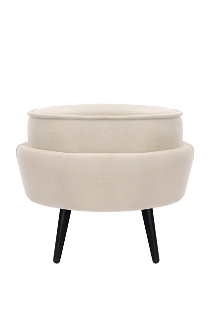 Пуф Pearl Adorn Beige на черных ножках
