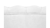 Низкое кресло ракушка Pearl White на черных ножках №4