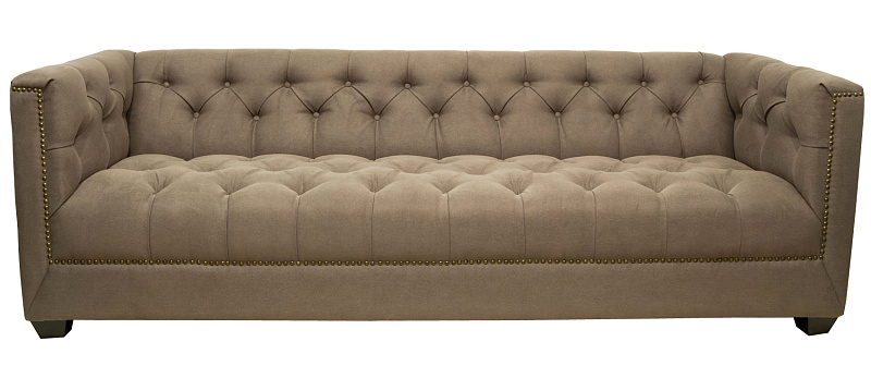 Прямой трехместный диван Orchest цвет коричневый в Краснодаре Прямой трехместный диван Orchest цвет коричневый