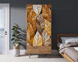 Шкаф двухстворчатый "Berber" принт 8 арт BB16/Print_08