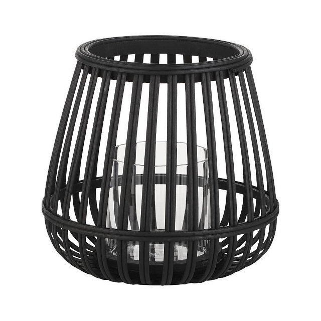 422085 Подсвечник BUNAWAN, B200, ?220, дерево, стекло, черный в Краснодаре 422085 Подсвечник BUNAWAN, B200, ?220, дерево, стекло, черный