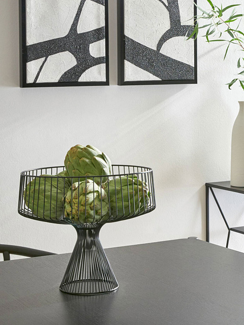 427072 Чаша декоративная UEDA, H250, ?300, сталь, черный в Краснодаре 427072 Чаша декоративная UEDA, H250, ?300, сталь, черный