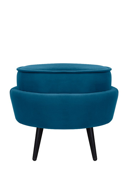 Пуф Pearl Adorn Marine на черных ножках в Краснодаре Пуф Pearl Adorn Marine на черных ножках