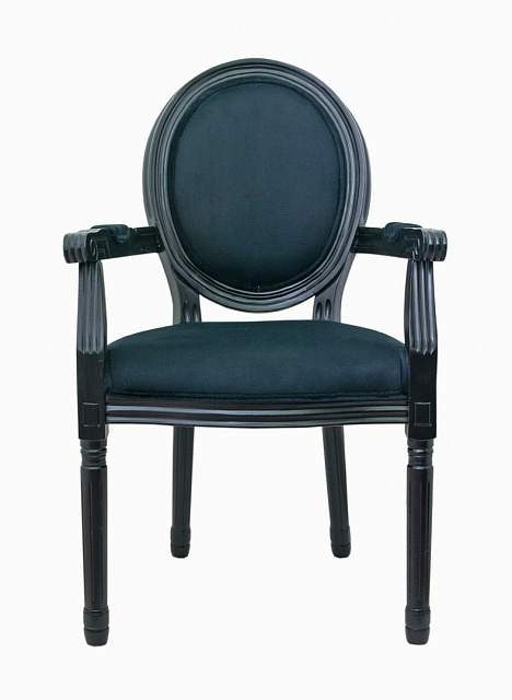 Мягкий стул с подлокотниками Volker Arm Black в Краснодаре Мягкий стул с подлокотниками Volker Arm Black