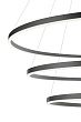 Люстра Orblaze 3 rings 800 black №7