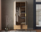 Шкаф двухстворчатый  с ящиками "Line" R26/beige №1