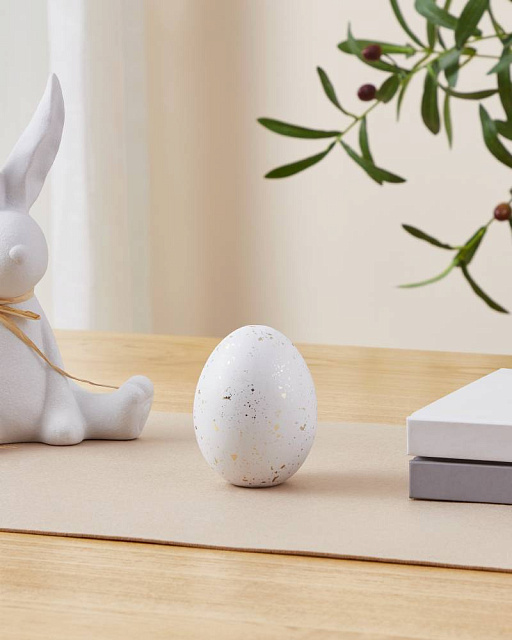 427926 Фигурка Яйцо LANDJUT ?70, H95 керамика, белый, золотой в Краснодаре 427926 Фигурка Яйцо LANDJUT ?70, H95 керамика, белый, золотой