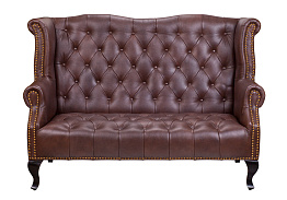 Кожаный дизайнерский диван лофт Royal Sofa Brown в Краснодаре