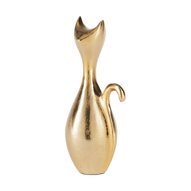 429753 Фигурка Кошка SUZU, L85, B70, H200, алюминий, золотой в Краснодаре 429753 Фигурка Кошка SUZU, L85, B70, H200, алюминий, золотой