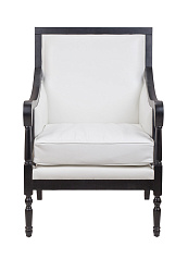 Классическое американское кресло Colin White Leather