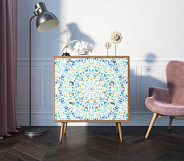 Комод "Berber" три ящика 46 принт арт BB40/Print_46