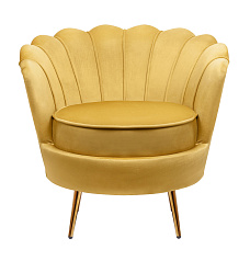 Низкое кресло ракушка Pearl Yellow в Краснодаре
